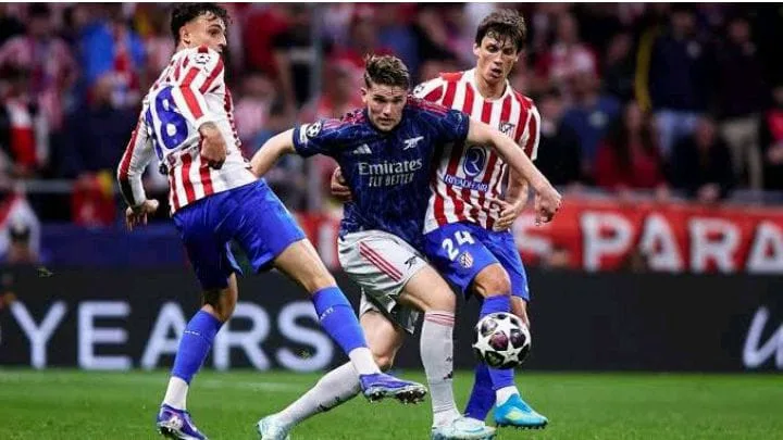 Arsenal, Atlético Madrid share spoils in VAR-drama UCL semi-final 1 IMG 20260429 WA0609