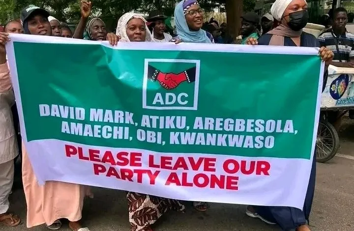 Nafiu Bala-led ADC faction lead protest at INEC headquarters 3 IMG 1252