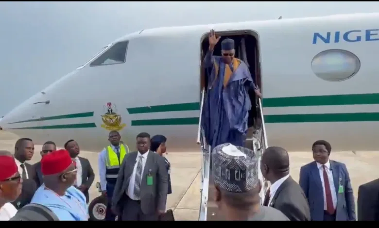 Shettima arrives Delta State for burial of Tony Elumelu’s father-in-law 1 IMG 1743