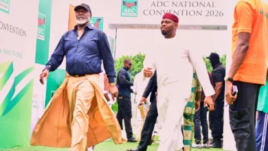 Dino Melaye’s outfit steals spotlight at ADC convention 3 IMG 20260416 164206 6 x 4 inch