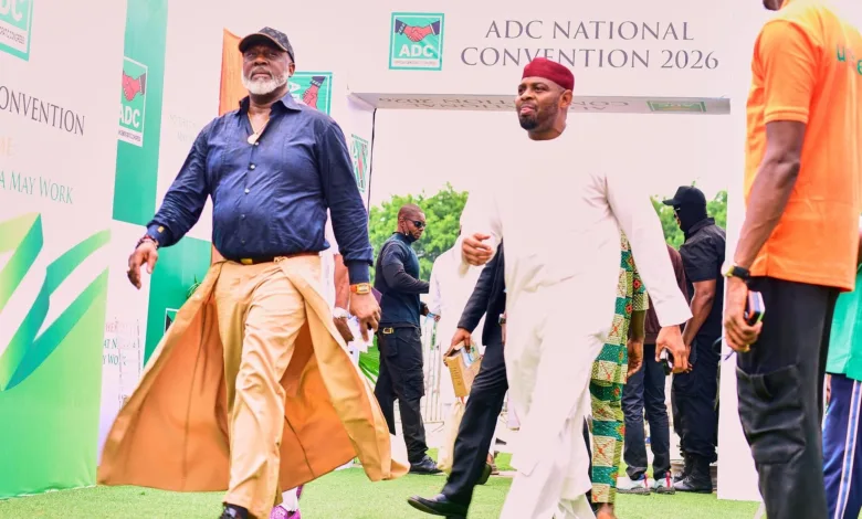 Dino Melaye’s outfit steals spotlight at ADC convention 1 IMG 20260416 164206 6 x 4 inch