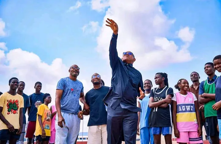 Opposition Summit: Peter Obi plays basketball with Ibadan youths 1 WhatsApp Image 2026 04 25 at 12.59.32 PM