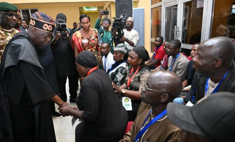 PHOTO NEWS: Tinubu holds town hall in Jos, meets victims’ families 17 a7f458a1 f7ea 4d50 82b1 eed7e32eebef