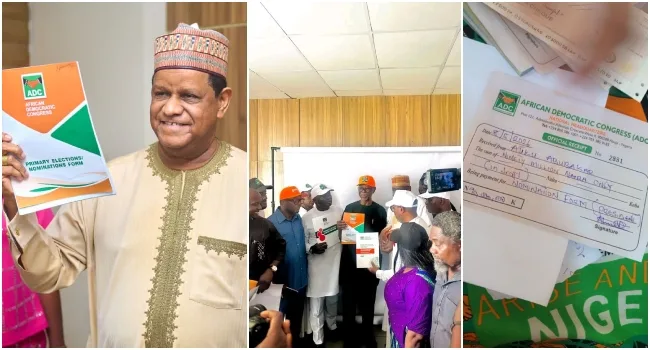 2027: ADC presidential ticket battle intensifies as Atiku, Amaechi, Hayatu-deen pick forms 1 ADC primaries forms