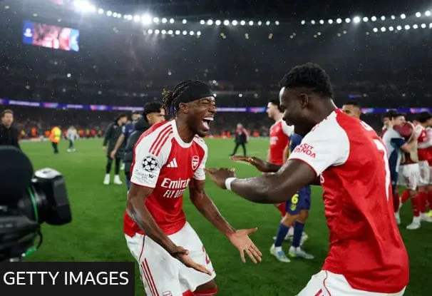 Saka fires Arsenal into first Champions League final in 20 years 1 IMG 20260505 WA0533