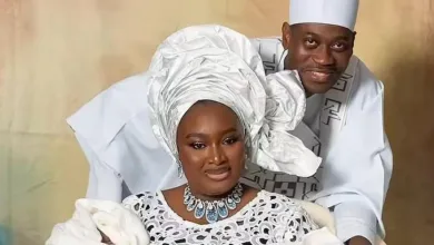 Nollywood actors Lateef Adedimeji, Mo Bimpe celebrate naming of triplets 4 IMG 20260508 173601 6 x 4 inch