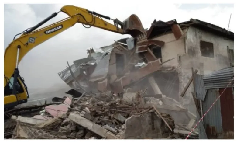 LAWMA clears illegal structures along Alaba Rago corridor 1 lagos demolition 1 1000x600 1