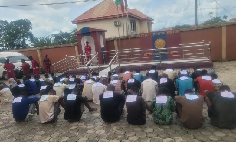 Amotekun parades over 40 suspects, declares war on crime in Ondo 1 04f40649 5d7b 404d 83d3 9086ab6d7204