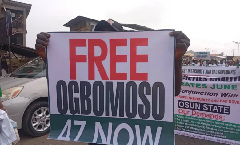 June 12: Osun CSOs urge FG to rescue kidnapped schoolchildren, teachers 5 IMG 20260612 WA0030