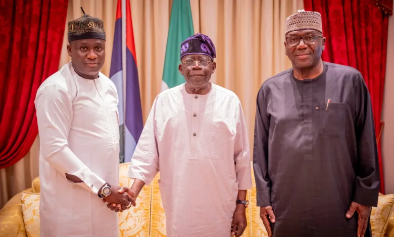 PHOTO NEWS: Tinubu receives Kwara governor Abdulrazaq, Speaker Danladi in Lagos 3 IMG 4193