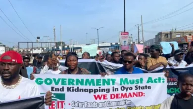 Pressure group protests in Ibadan over continued captivity of Oriire abductees 11 bbaab623 3e53 41e0 8710 ca44cd24fd00