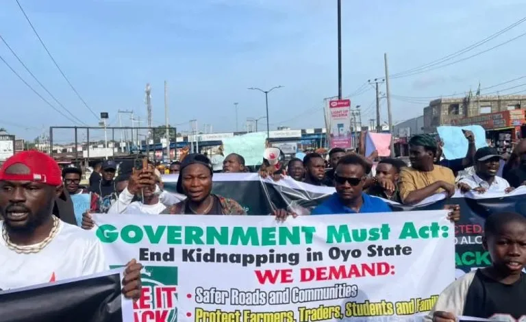 Pressure group protests in Ibadan over continued captivity of Oriire abductees 1 bbaab623 3e53 41e0 8710 ca44cd24fd00