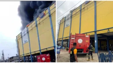 Fire destroys goods worth millions as blaze guts Justrite supermarket in Lagos 13 HN6XD80XYAATLWg