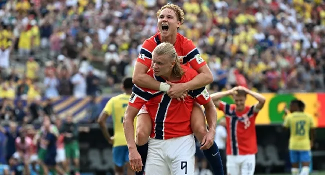 Haaland double sinks Brazil, sends Norway into quarter-finals 1 Haaland 3