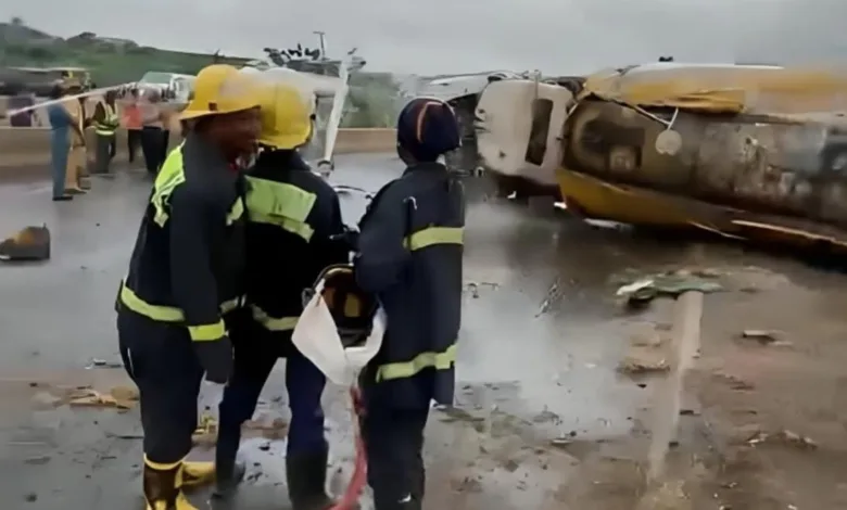Two killed as fuel tanker crashes into ditch in Ibadan 1 40709aad ac09 445c bc00 dc495a99413c