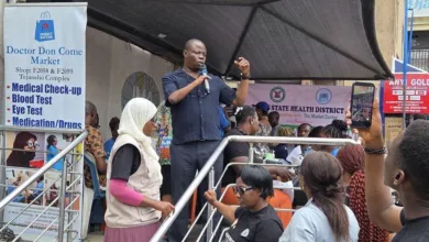 Lagos govt takes free healthcare to Alaba market traders 6 FB IMG 1787035818867