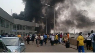 JUST IN: Fire breaks out at Lagos airport's Terminal 2 1 IMG 20260223 WA0011