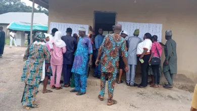 Voters, security, INEC officials arrive at Oyetola’s polling unit 1 IMG 20260815 WA0015