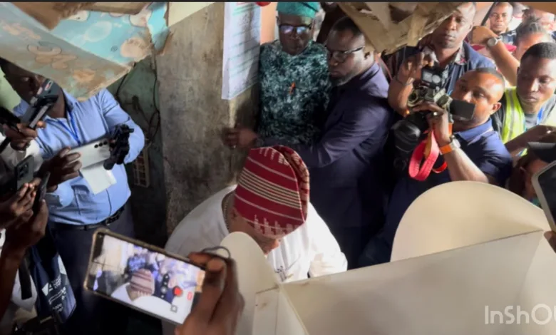 Osun decides: Adeleke arrives at polling unit, casts vote in Ede 1 IMG 20260815 WA0018