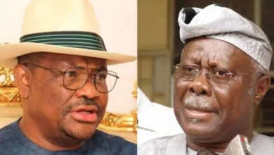 Bode George still angry over failed PDP chairmanship bid — Wike 3 Wike and Bode George