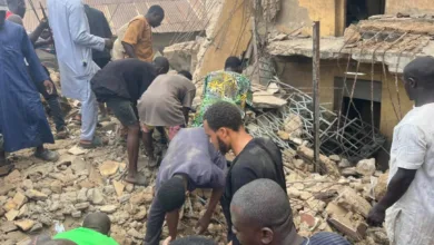 JUST IN: Firefighters rescue five after three-storey building collapses in Ilorin 12 2e8628ac 3634 4f3b a84f 37cb6e39a29e