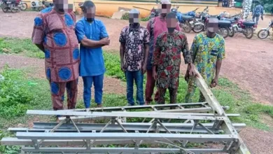 Six arrested over alleged vandalisation of high-tension pole in Osun 7 IMG 20260901 WA0010