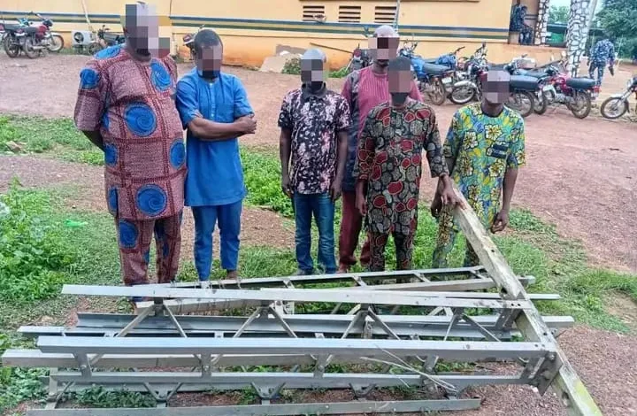 Six arrested over alleged vandalisation of high-tension pole in Osun 1 IMG 20260901 WA0010