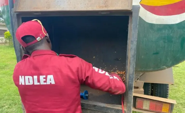 NDLEA busts fuel tanker used to smuggle 2.1 tonnes cannabis 1 IMG 20260906 WA0005 768x576 3