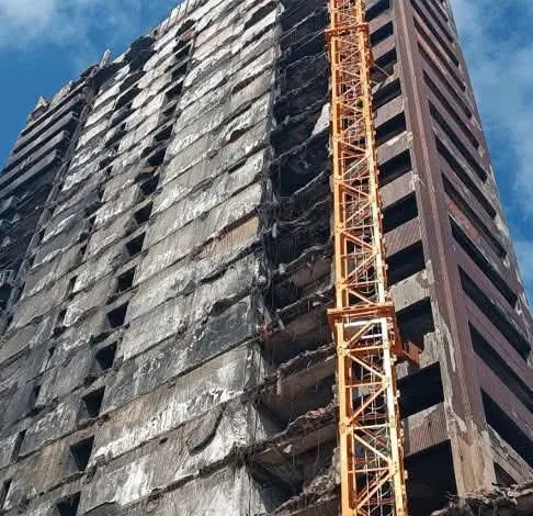 Lagos begins demolition of distressed Great Nigeria Insurance House 1 FB IMG 1792150348638