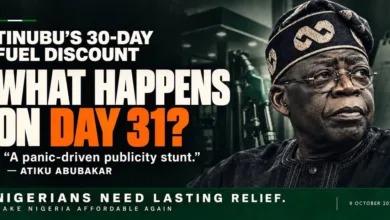 Atiku rejects FG’s 30-day fuel discount, labels it publicity stunt 6 IMG 20261008 WA0014