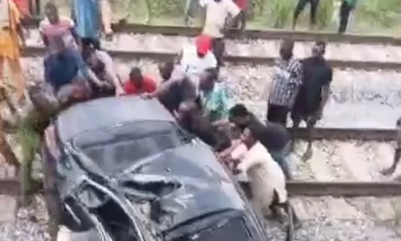 55-year-old motorist escapes death as train crushes car in Lagos 3 IMG 20261009 WA0130