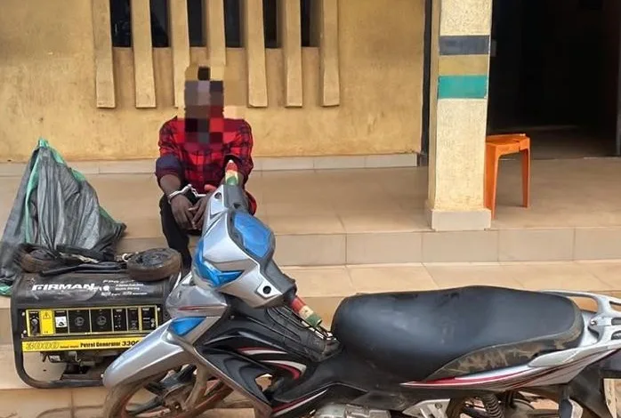 Ogun Police nabs suspect, recover stolen motorcycle, generator in Itori 1 IMG 20261025 WA03292