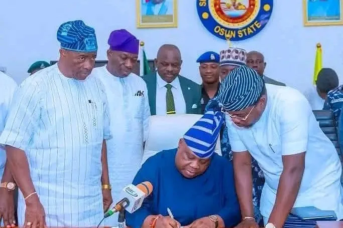 Governor Adeleke signs Osun Park Management Bill into law 1
