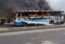 Mob sets BRT bus ablaze after reported fatal crash in Ikorodu 5 IMG 3725