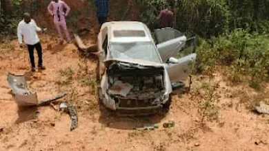 Motorists escape death as Camry plunges into ditch in Ondo 7 IMG 3948
