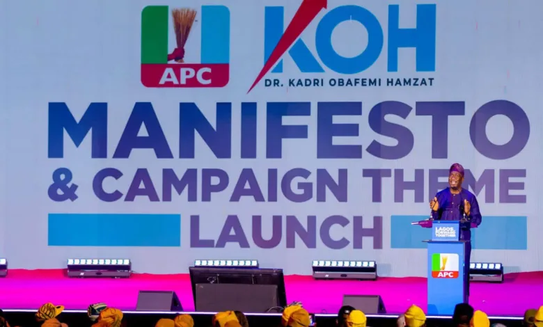 Fashola, Obasa, Adebule, Faleke, political heavyweights storm Hamzat’s manifesto unveiling 1 IMG 4033