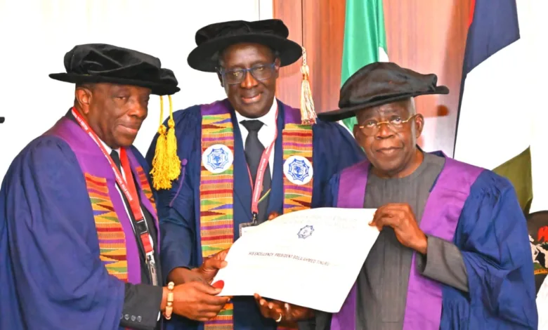 PHOTO NEWS: Tinubu receives honorary fellowship from West African College of Physicians 7 ad016d09 c5fa 41f4 b04e e05079bf015a